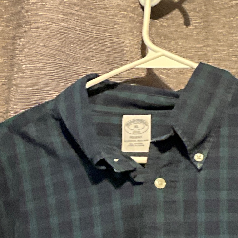 Brooks Brothers, Men’s, dress shirt, X-Large, Green